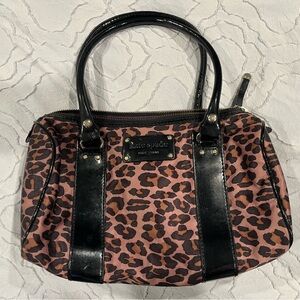 Kate Spade Leopard Print Bag - Black and Brown